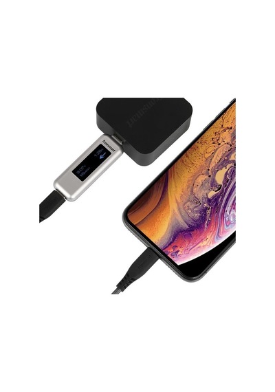 Tronsmart LCC04 3A MFI Sertifikalı Type-C to Lightning Apple Uyumlu iPhone / iPad Hızlı Şarj ve Data Kablosu Siyah 1.2 Metre