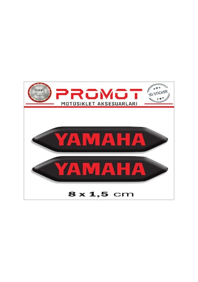 Damla Logo Yamaha Kabartmalı 2'li Sticker 003 Nötr