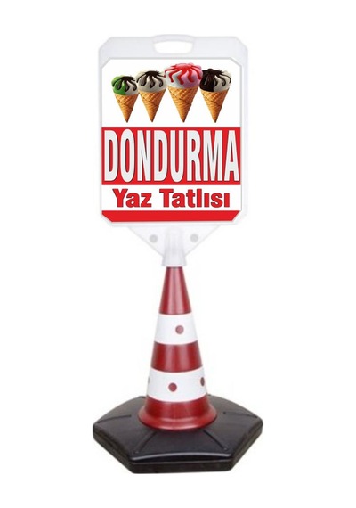 Dondurma Temalı Reklam ve Uyarı Dubası 1 Adet