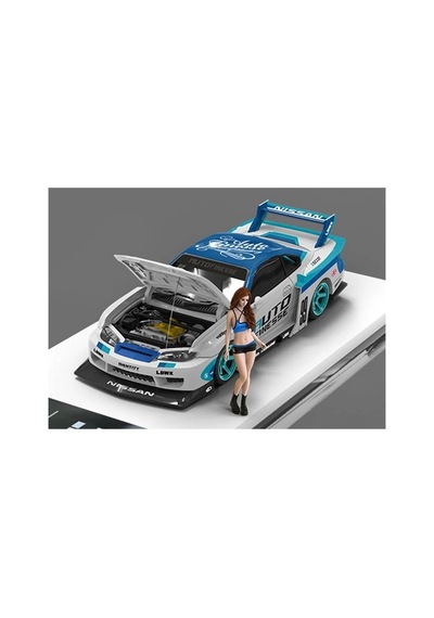 Tpc Nıssan Silvia Lb S15 - Liberty Walk + Figure -blue/white - 907820435