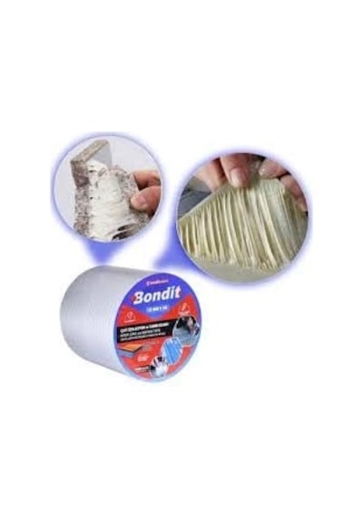 Bondit Çatı Izolasyon Ses Su Yalıtım Tamir Bandı Çamur Bant 10 Cm X 2 Metre