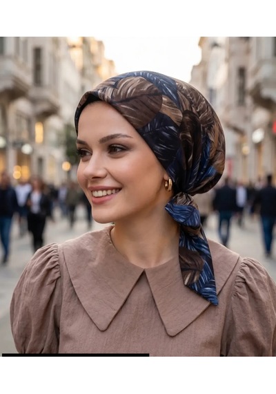 Raşelkori Tesettür Eşarpbone Mavi