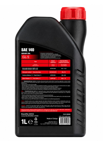 Caldini Sae 140 Gl-5 Şanzıman Ve Dişli Yağı 1 L