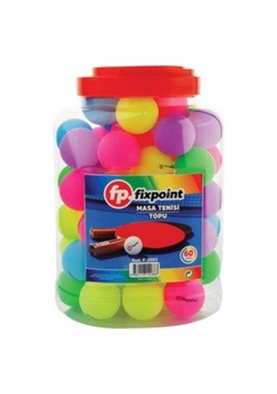 Fixpoint P-2883 Pinpon Topu Renkli 60'lı