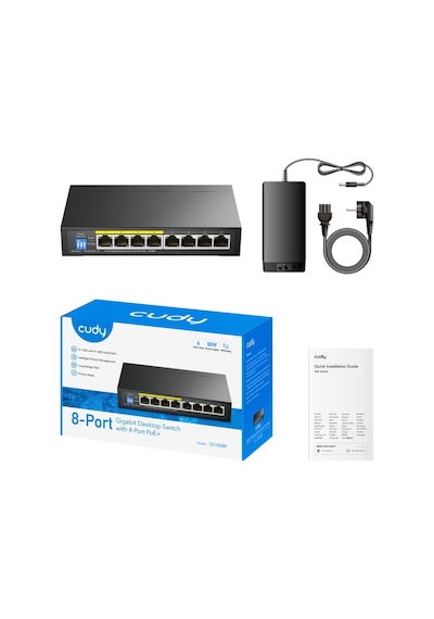Cudy Gs1008p -8-port Gigabit Poe+ Switch 60w