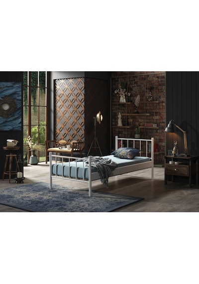 Bedliga Falez Tek Kişilik Metal Karyola 90X190-90X200-120X200 Bedliga Falez Tek Kişilik Metal Karyola 90X190-90X200-120X200
