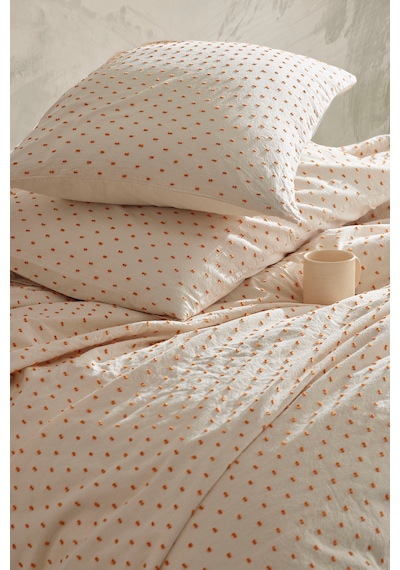 Freya Orange %100 Pamuklu Yıkamalı Tek Kişilik Nevresim Takımı