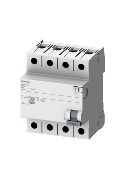 Siemens 5sv5344-6 40a 30ma Tip A 4p Kaçak Akım Koruma Rölesi