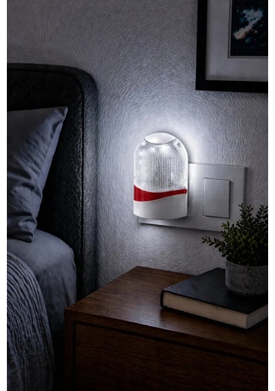 Bnl Ticaret Fotoselli Led Gece Lambası - Enerji Tasarruflu Priz Tipi Kırmızı
