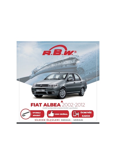 Fiat Albea Muz Silecek Takımı (2002-2012) RBW