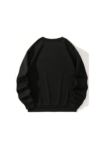 Adrift Coko Serisi Nıtagut Halloween Print Lined Sweatshirt Siyah