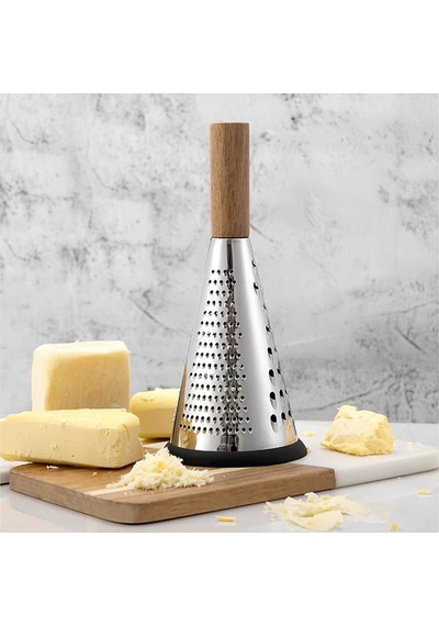 Bambu Saplı Konik Rende 3 Fonksiyonlu Doğrama - 27 Cm Çelik Diğer