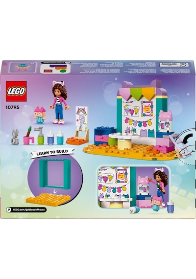 LEGO® Gabby's Dollhouse Karton Yavru Kedi ile El Sanatları 10795 - 4+ Çocuklar için Yaratıcı Oyuncak Yapım Seti (60 Pr)