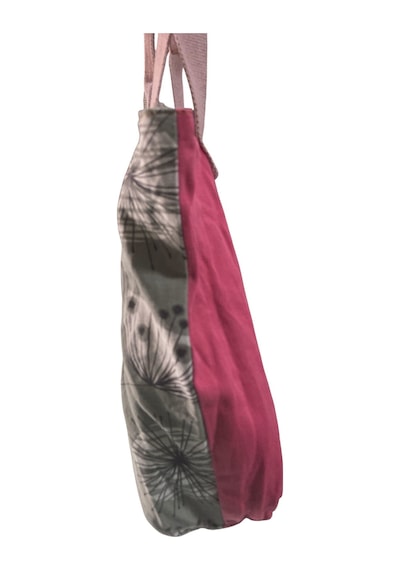 Vintage Salaş Çok Renkli Orta Boy Günlük Seyahat Gezi Omuz Çantası 36cmx34cm Pembe