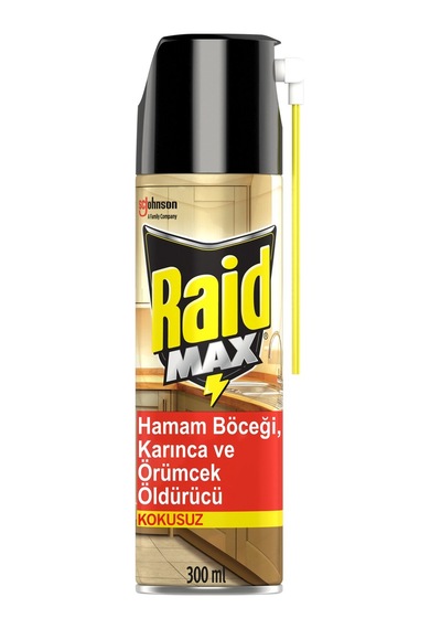 Raid Böceksavar Max Aerosol 300 Ml - 5 Adet Tarı