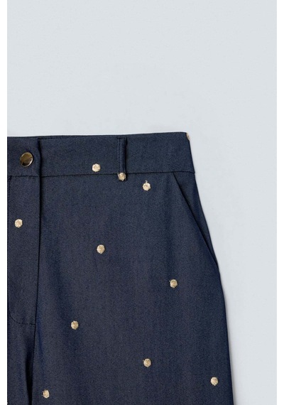 Sateen Laura Pantolon - Lacivert
