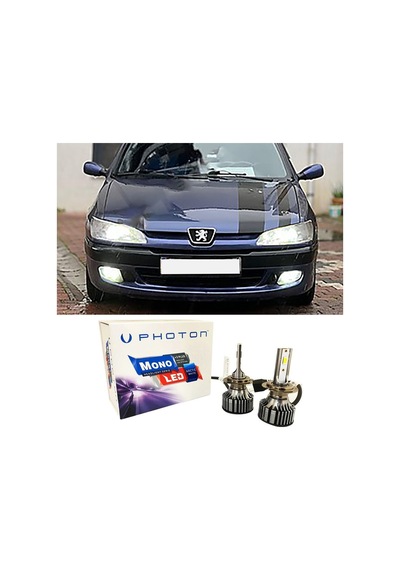 Peugeot 306 Led Xenon Kısa Far Ampulü H7 Mono Yeni Seri Beyaz 1996+
