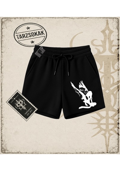 Tarzsokak Gotik & Grunge Streetwear Retro 4 Unisex Şort Siyah