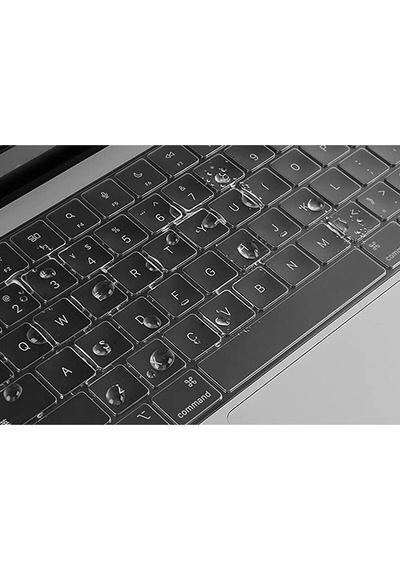 Arabulalaca Apple Uyumlu MacBook Air 13.6 A2681 Türkçe Q Silikon Klavye Siyah