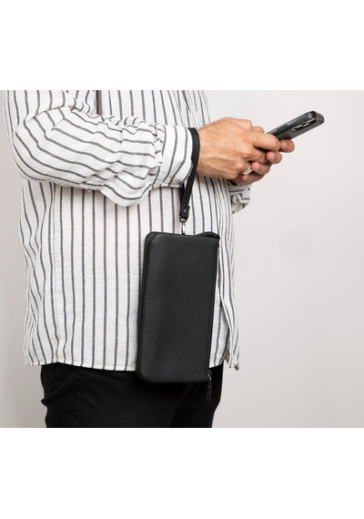 Bloom Noir Elevated Cosmic Clutch Bag Siyah