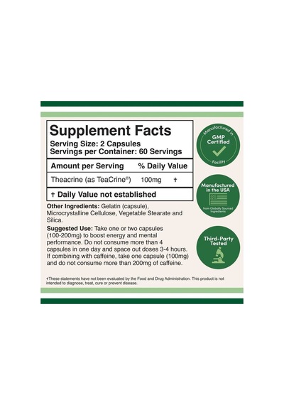 Theacrıne 100 Mg 60 Kapsül