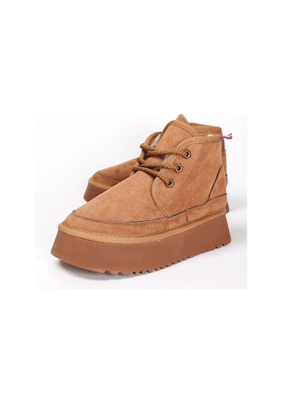 Silvana Kadın Bağcıklı Ugg A010-h61 Taba
