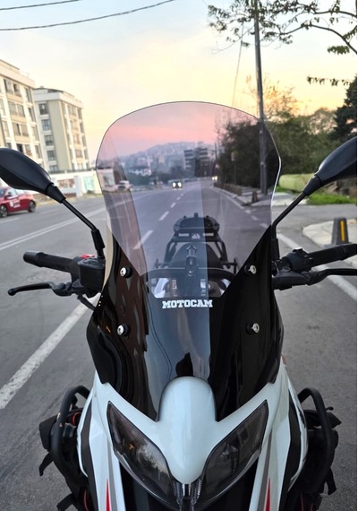 Motocam Benelli Trk 251 Ön Cam 2019-2023 Model 56cm Füme Renkli 4mm