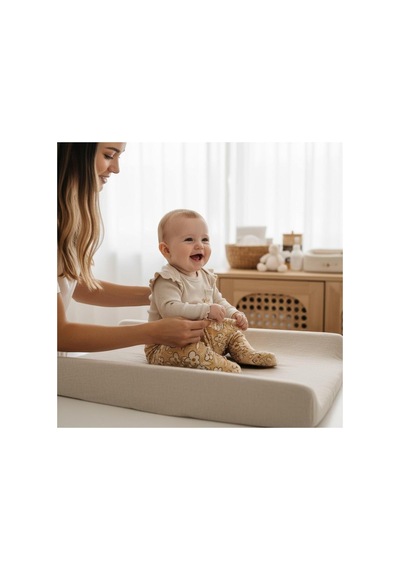Altıntaş Baby Çiçek Desenli Patikli 2'li Takım Saman Sarısı Saman Sarısı
