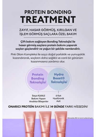 Yoğun Onarıcı Ve Isı Koruyucu Bakım Kremi Kundal Protein Bonding Treatment 50ml Violet Muguet