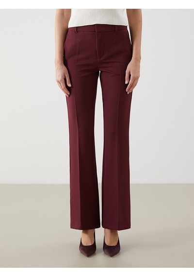 Lcw Vision Bordo Dar Fit Kadın Pantolon