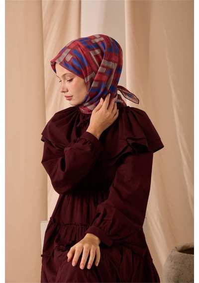 Silk Home Soft Eşarp 73096-05 Bordo, Saks, Gri, Pembe
