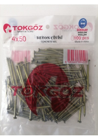 Beton Çivisi 4x50 1 Paket 100 Adet