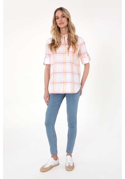 U.S. Polo Assn. Kadın Pembe Uzun Kollu Tunik Gömlek 50299591-VR167