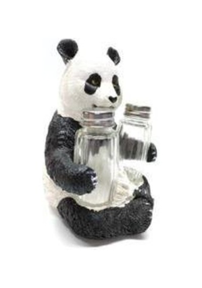 Sevimli Panda Tasarım Dekoratif Büyük Tuzluk Biblo