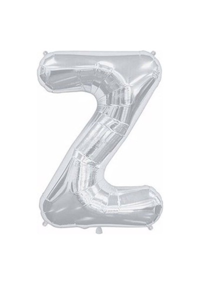 Z Harf Folyo Gümüş Balon Küçük 35 Cm 418
