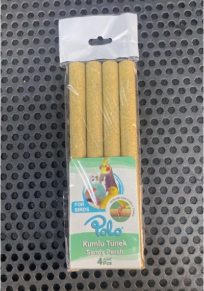 Polo Kuş Kumlu Tünek 4 Lü