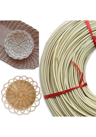 Rattan Doğal Bambu Çubuk 2 Kg - 2 Mm Örgü Rattan Ip