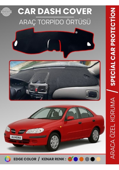 Nissan Almera Kapaklı 2000-2006 Torpido Örtüsü Premium Torpido Koruma Araca Özel Uv Koruma - 185 Stiloto