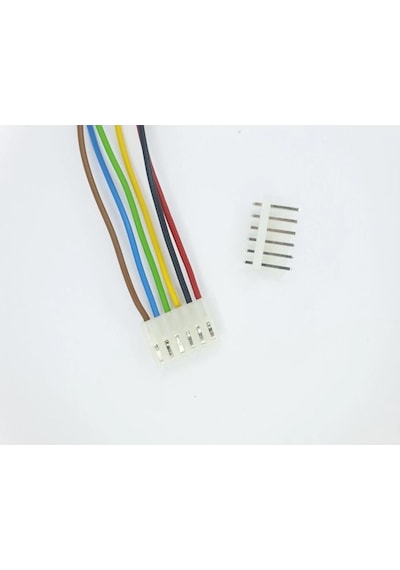 5,08mm 6 Pin Kablolu Konnektör Takım 20cm - 1,00mm - Çift Taraflı
