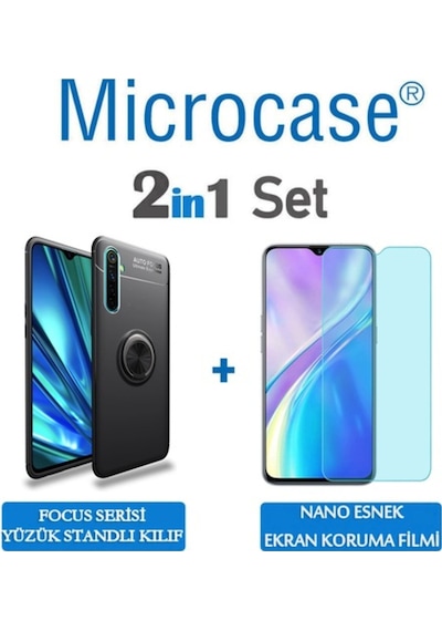 Microcase Realme Xt Focus Serisi Yüzük Standli + Nano (Seç) 417250854