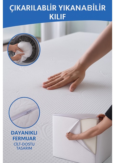 Çok Fonksiyonlu Ortopedik Bacak Yükseltme, Kan Akışı Hızlandırma Yastığı Beyaz