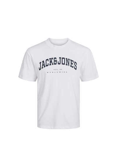 Jack & Jones Jjecaleb Varsıty Tee Ss O Beyaz Erkek Çocuk Kısa Kol T-shirt Beyaz