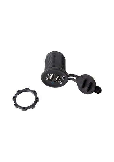 Motosiklet Araba Tekne Çift Usb Şarj Soketi 5V1A 5V2.1A 2 Usb Güç