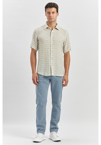 İmza Koyu Lacivert Kısa Kollu Baskılı Düğmeli Yaka Keten Casual Slim Fit Dar Kesim Gömlek 1004240241 Koyu Lacivert İmza Koyu Lacivert Kısa Kollu Baskılı Düğmeli Yaka Keten Casual Slim Fit Dar Kesim Gömlek 1004240241 Koyu Lacivert