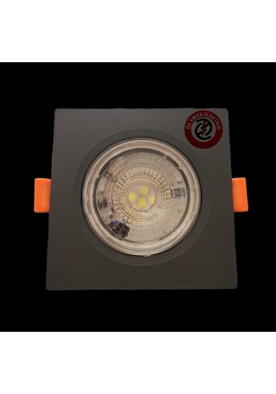 Atlantis 6 Watt 6W Cob Led Spot Siyah Kasa Kare Beyaz Işık