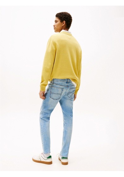 Tommy Hilfiger Austın Slım Tprd Bı0216 Co Erkek Mavi Denim Pantolon - Dm0dm21033