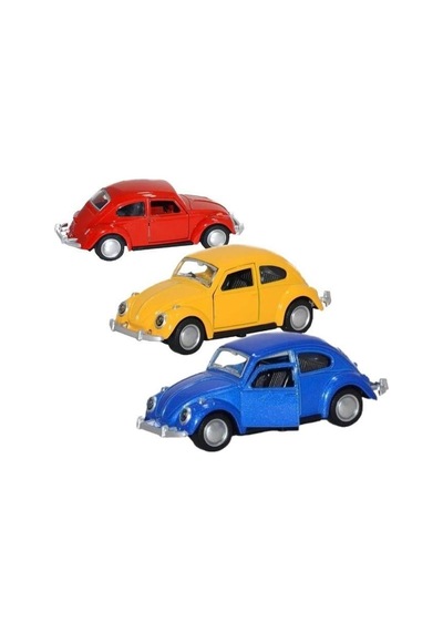 Çek Bırak Metal Retro Vosvos Araba - 6636-18t - 1 Adet