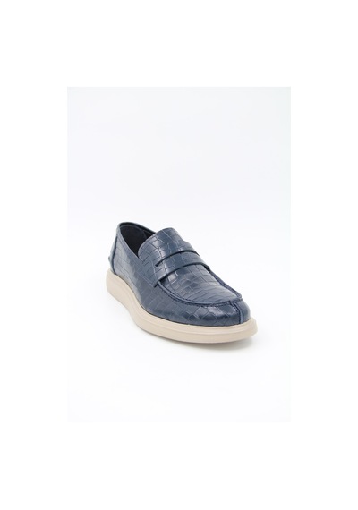Freefoot 226825 Erkek Casual Ayakkabı - Lacivert Croco Deri Lacivert