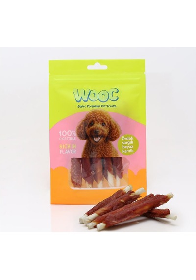 Wooc Ördek Sargılı Kemik Köpek Ödülü 75 Gr