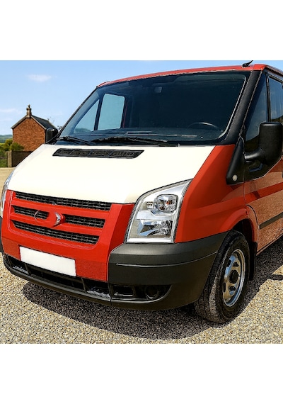 Ford Transit 2006 2013 Tam Kaput Maskesi Beyaz  Görünüm Taş Ve Güneş Koruma 1 Adet